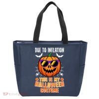 Funny Due To Inflation This Is My Halloween Costume Tote Bag thumb 0