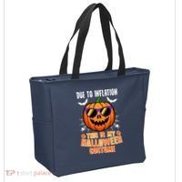 Funny Due To Inflation This Is My Halloween Costume Tote Bag thumb 2