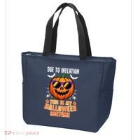 Funny Due To Inflation This Is My Halloween Costume Tote Bag thumb 3
