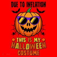Funny Due To Inflation This Is My Halloween Costume Santa Hat thumb 1