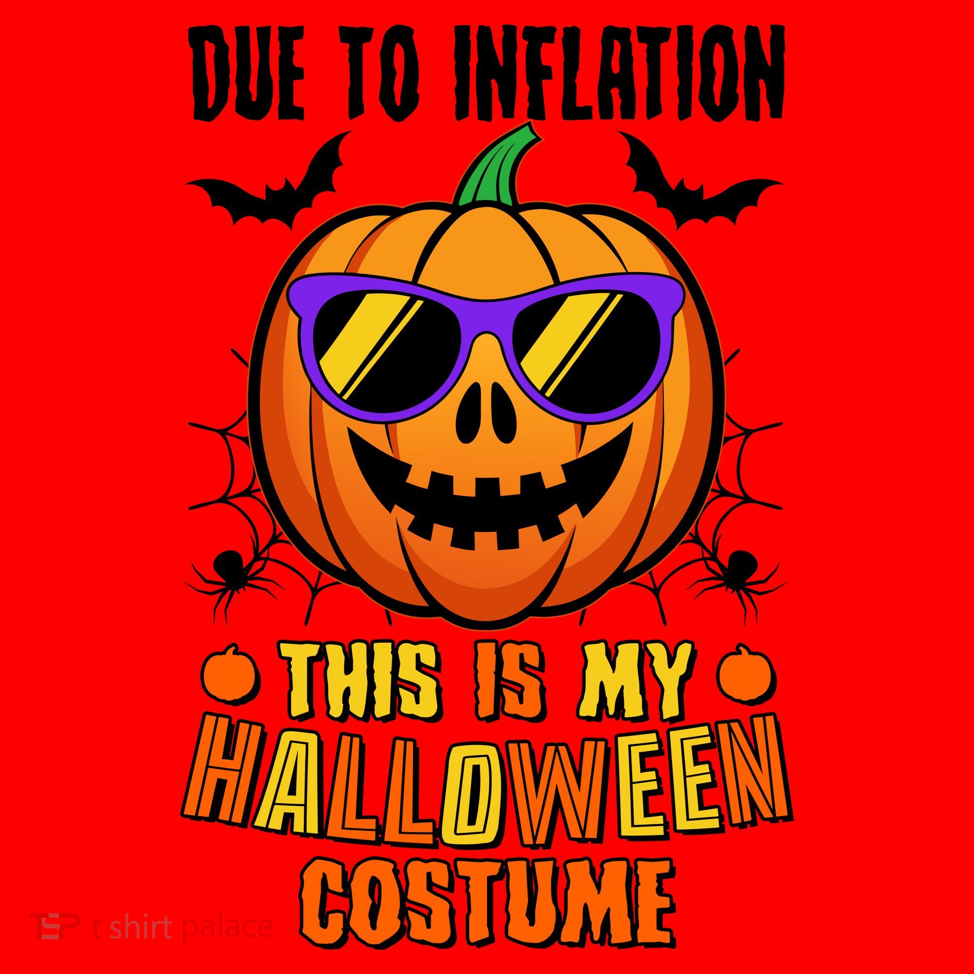 Funny Due To Inflation This Is My Halloween Costume Santa Hat