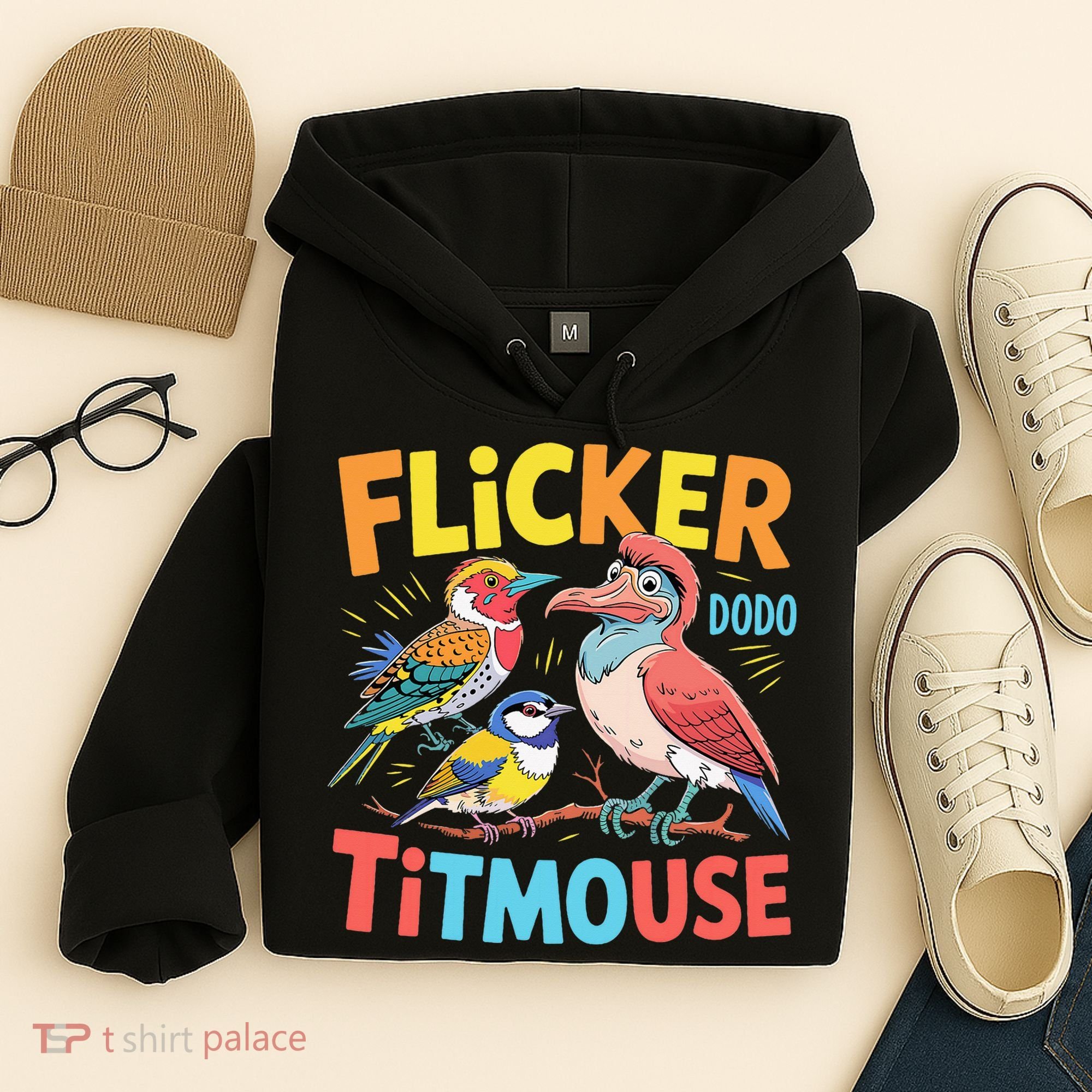 Flicker Dodo Titmouse Bird Lover Nature Lover Hoodie