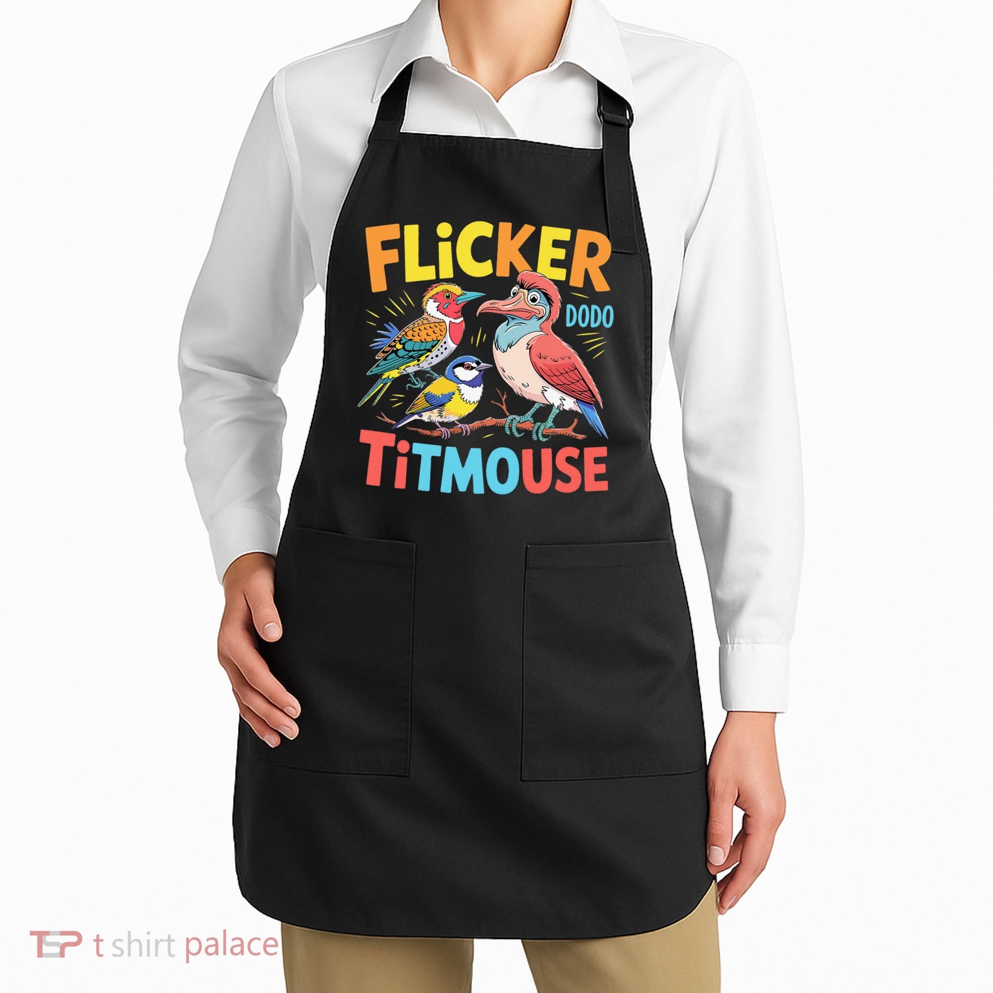 Flicker Dodo Titmouse Bird Lover Nature Lover Apron