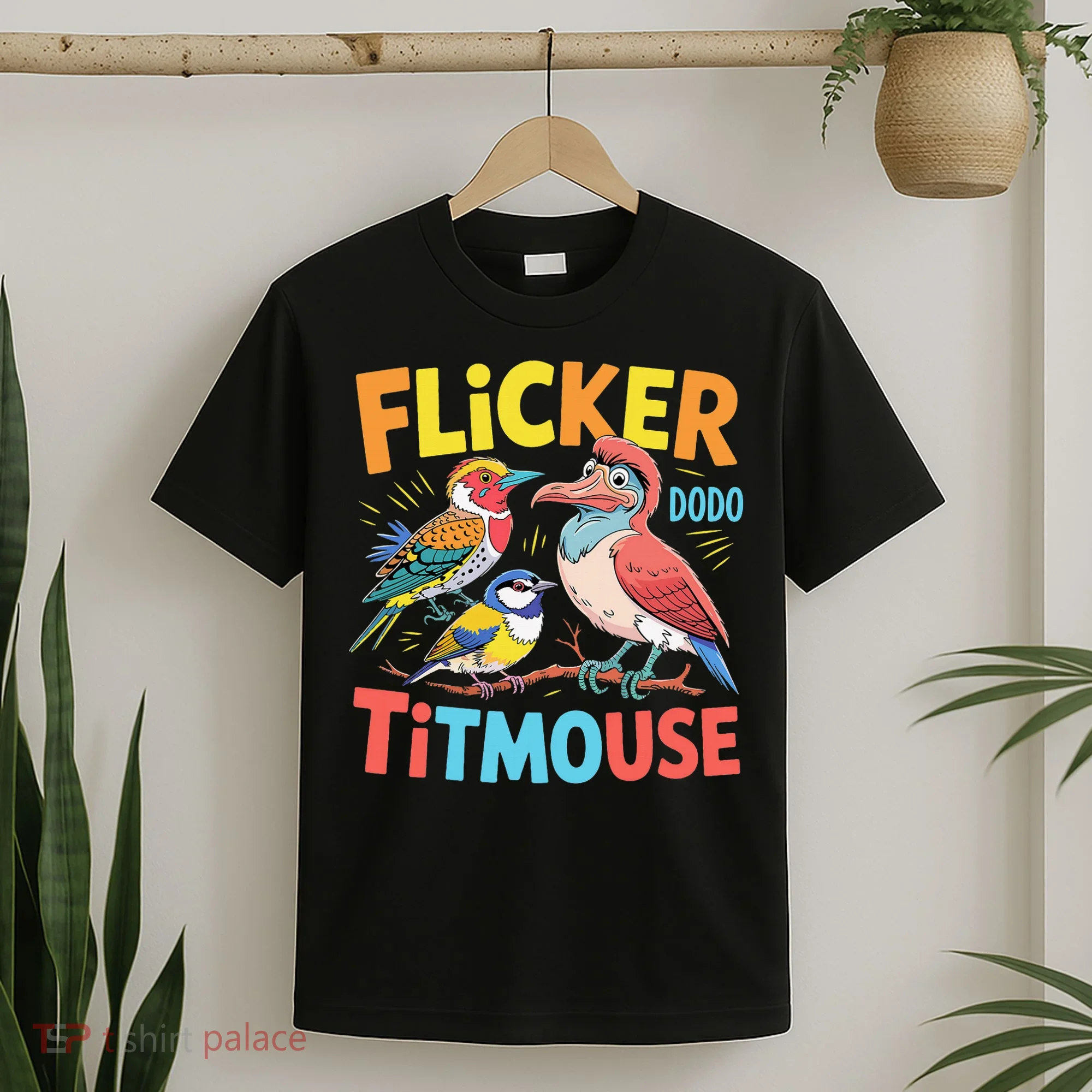 Flicker Dodo Titmouse Bird Lover Nature Lover T-Shirt