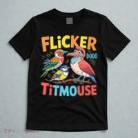 Flicker Dodo Titmouse Bird Lover Nature Lover T-Shirt thumb 5