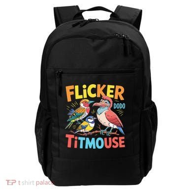 Flicker Dodo Titmouse Bird Lover Nature Lover Backpack