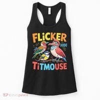 Flicker Dodo Titmouse Bird Lover Nature Lover Women's Tank Top thumb 0