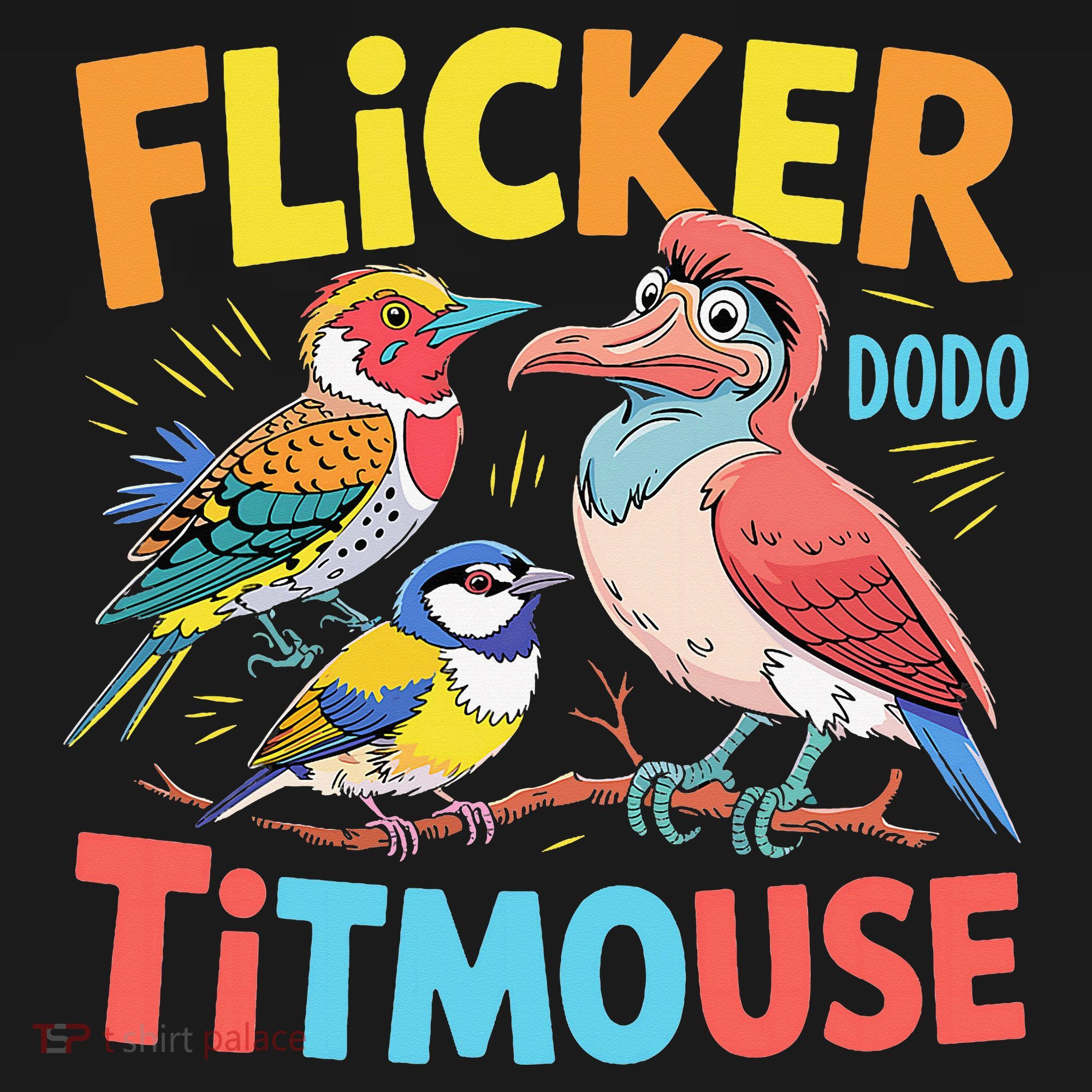 Flicker Dodo Titmouse Bird Lover Nature Lover Toddler Hoodie