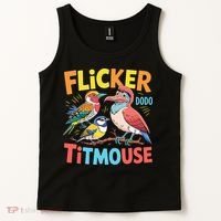Flicker Dodo Titmouse Bird Lover Nature Lover Tank Top thumb 2