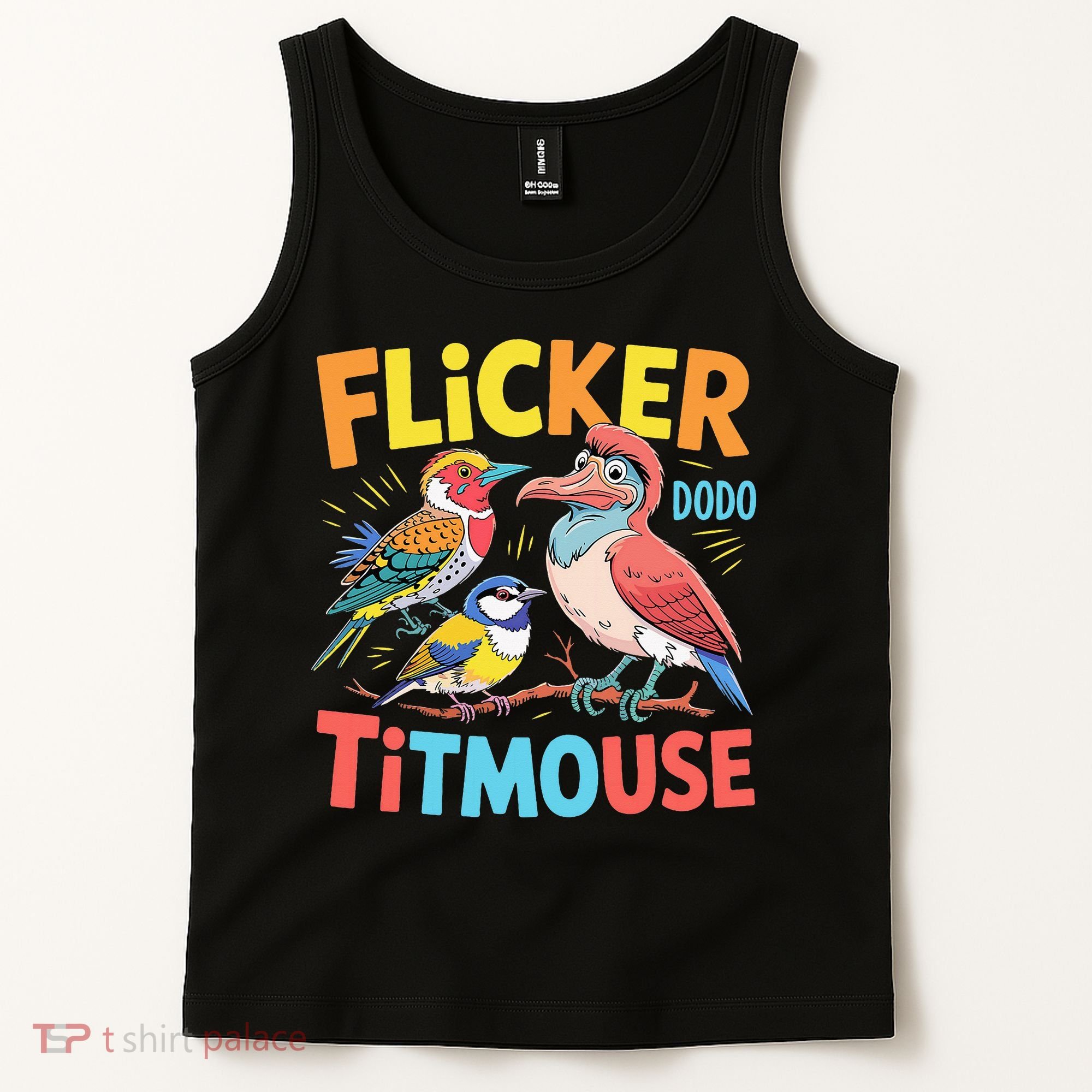 Flicker Dodo Titmouse Bird Lover Nature Lover Tank Top