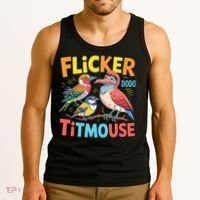 Flicker Dodo Titmouse Bird Lover Nature Lover Tank Top thumb 3