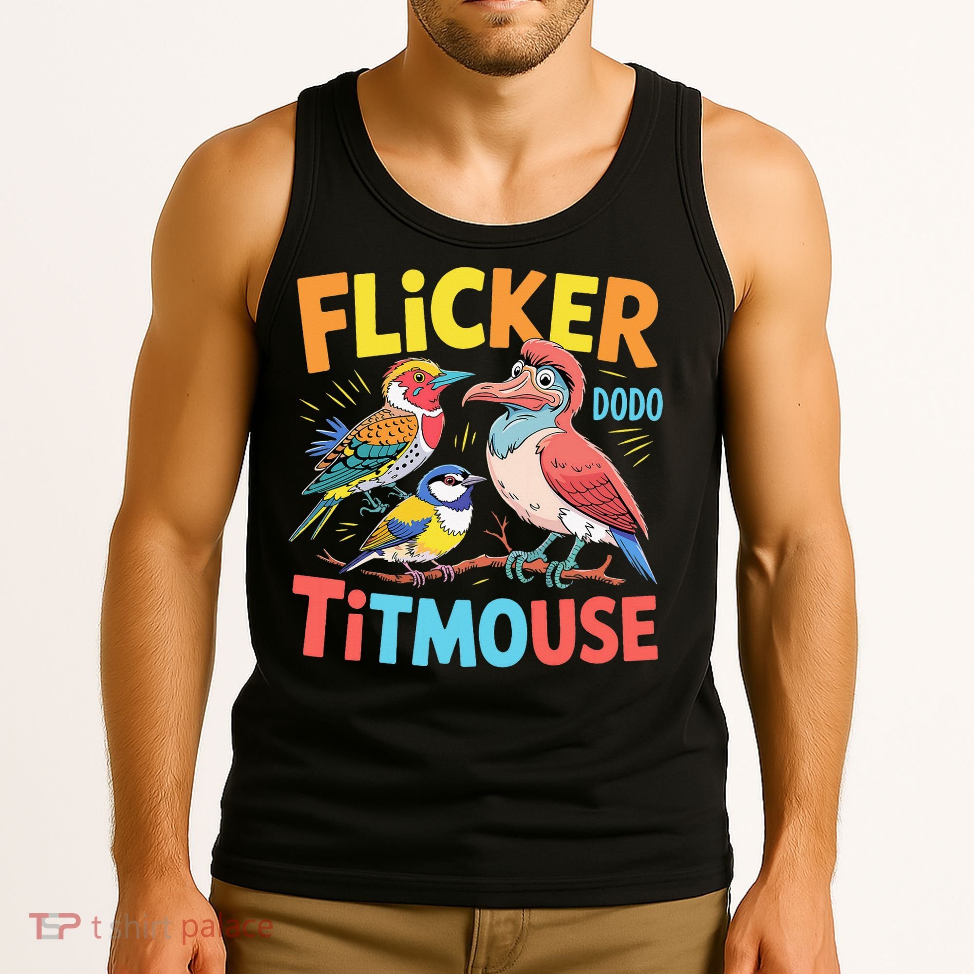 Flicker Dodo Titmouse Bird Lover Nature Lover Tank Top
