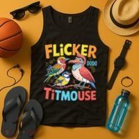Flicker Dodo Titmouse Bird Lover Nature Lover Tank Top thumb 4