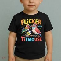 Flicker Dodo Titmouse Bird Lover Nature Lover Toddler T-Shirt thumb 2