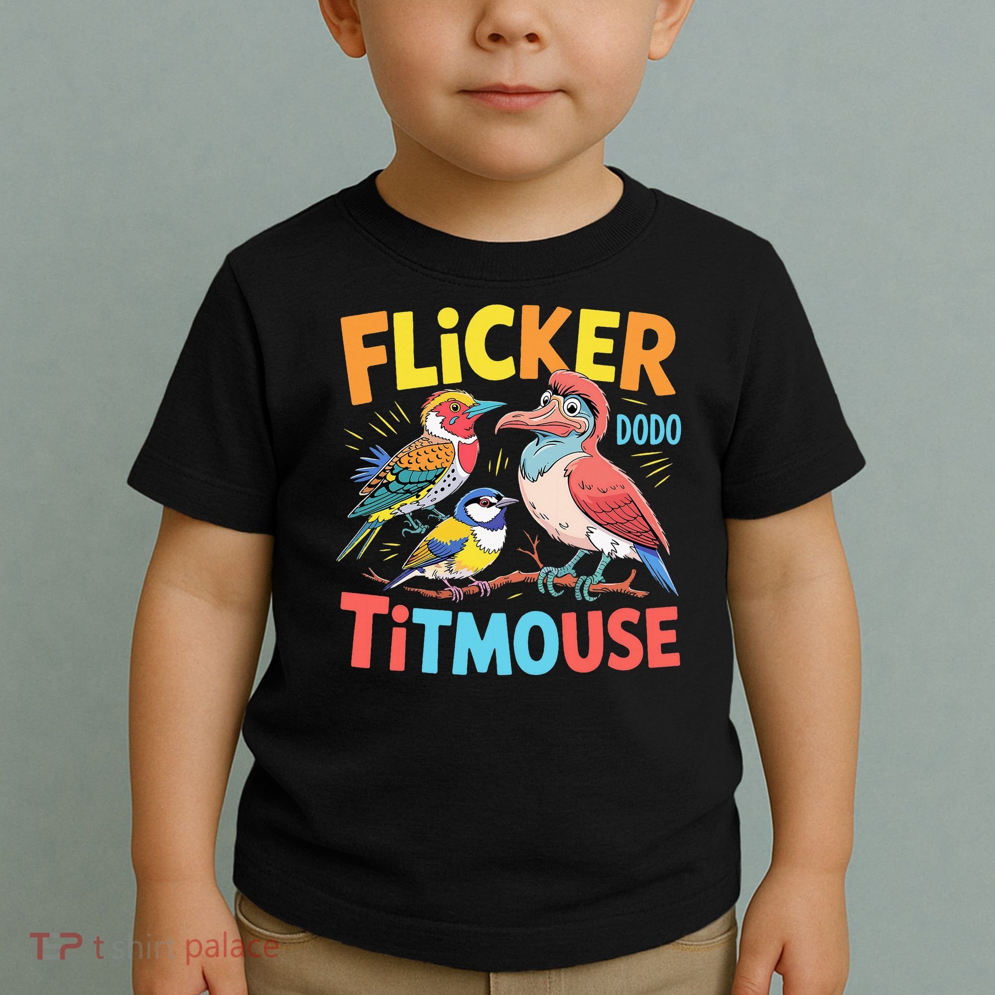 Flicker Dodo Titmouse Bird Lover Nature Lover Toddler T-Shirt