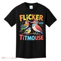Flicker Dodo Titmouse Bird Lover Nature Lover Kids T-Shirt thumb 0