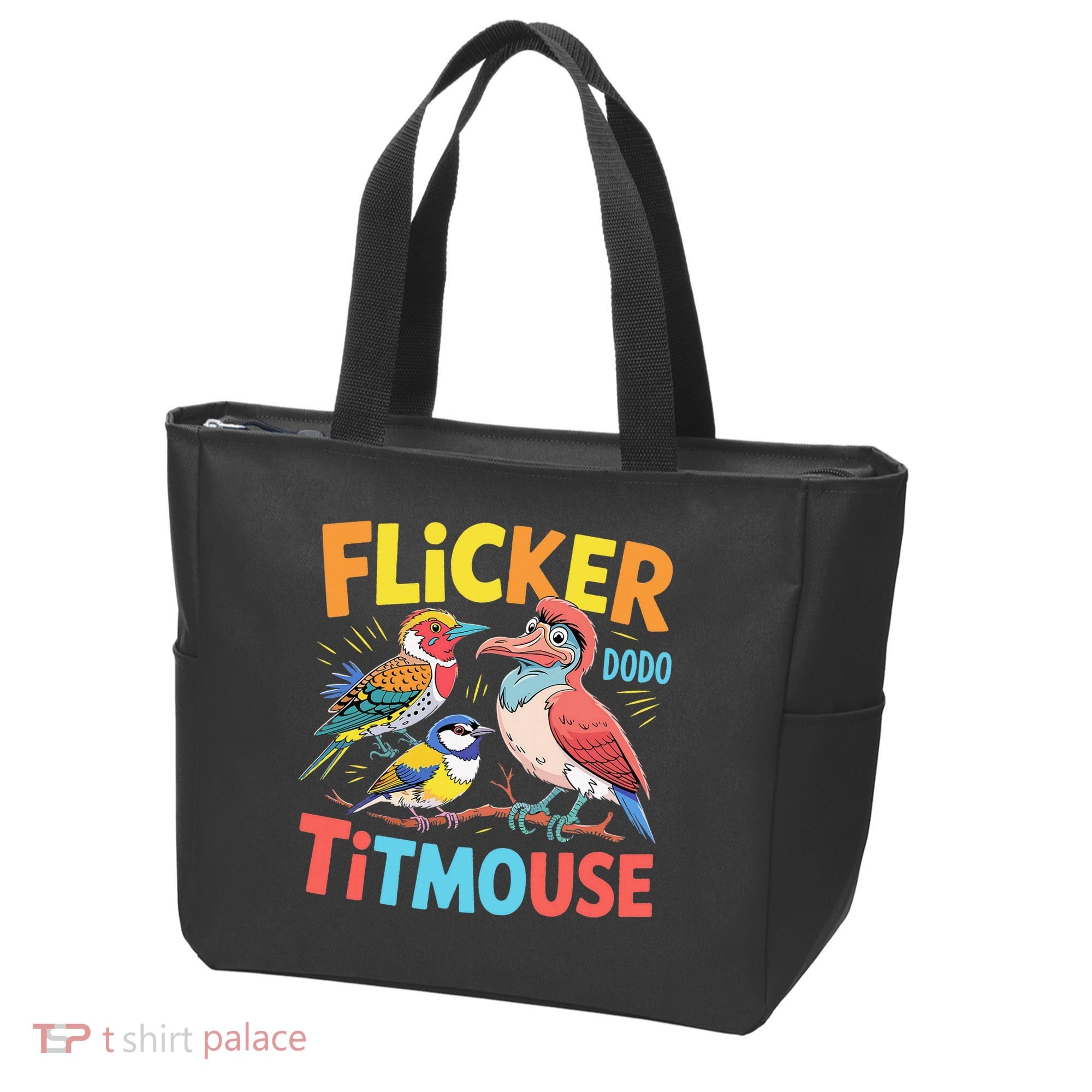 Flicker Dodo Titmouse Bird Lover Nature Lover Tote Bag