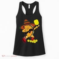 Funny Dabbing Taco Pickleball Ball Sport Lover Cinco De Mayo Women's Tank Top thumb 0