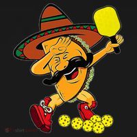 Funny Dabbing Taco Pickleball Ball Sport Lover Cinco De Mayo Women's Tank Top thumb 5