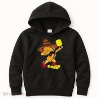 Funny Dabbing Taco Pickleball Ball Sport Lover Cinco De Mayo Kids Hoodie thumb 0