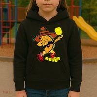 Funny Dabbing Taco Pickleball Ball Sport Lover Cinco De Mayo Kids Hoodie thumb 3