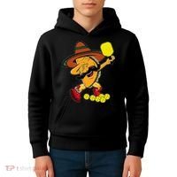 Funny Dabbing Taco Pickleball Ball Sport Lover Cinco De Mayo Kids Hoodie thumb 4