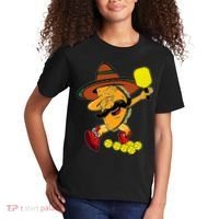 Funny Dabbing Taco Pickleball Ball Sport Lover Cinco De Mayo Kids T-Shirt thumb 2