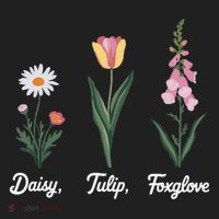 Foxglove Daisy Tulip Floral Floral Plant Women's Sweatshirt thumb 2