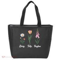 Foxglove Daisy Tulip Floral Floral Plant Tote Bag thumb 0