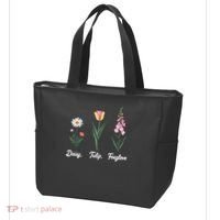 Foxglove Daisy Tulip Floral Floral Plant Tote Bag thumb 3