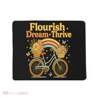 Flourish Dream Thrive Floral Bike Subtle 8647 Trump Resist  Mousepad thumb 0