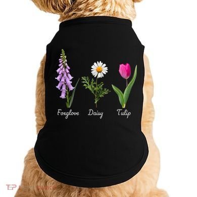 Foxglove Daisy Tulip Floral Doggie Tank