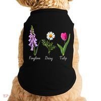Foxglove Daisy Tulip Floral Doggie Tank thumb 0
