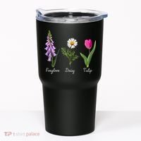 Foxglove Daisy Tulip Floral Tumbler thumb 0