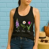 Foxglove Daisy Tulip Floral Women's Tank Top thumb 2