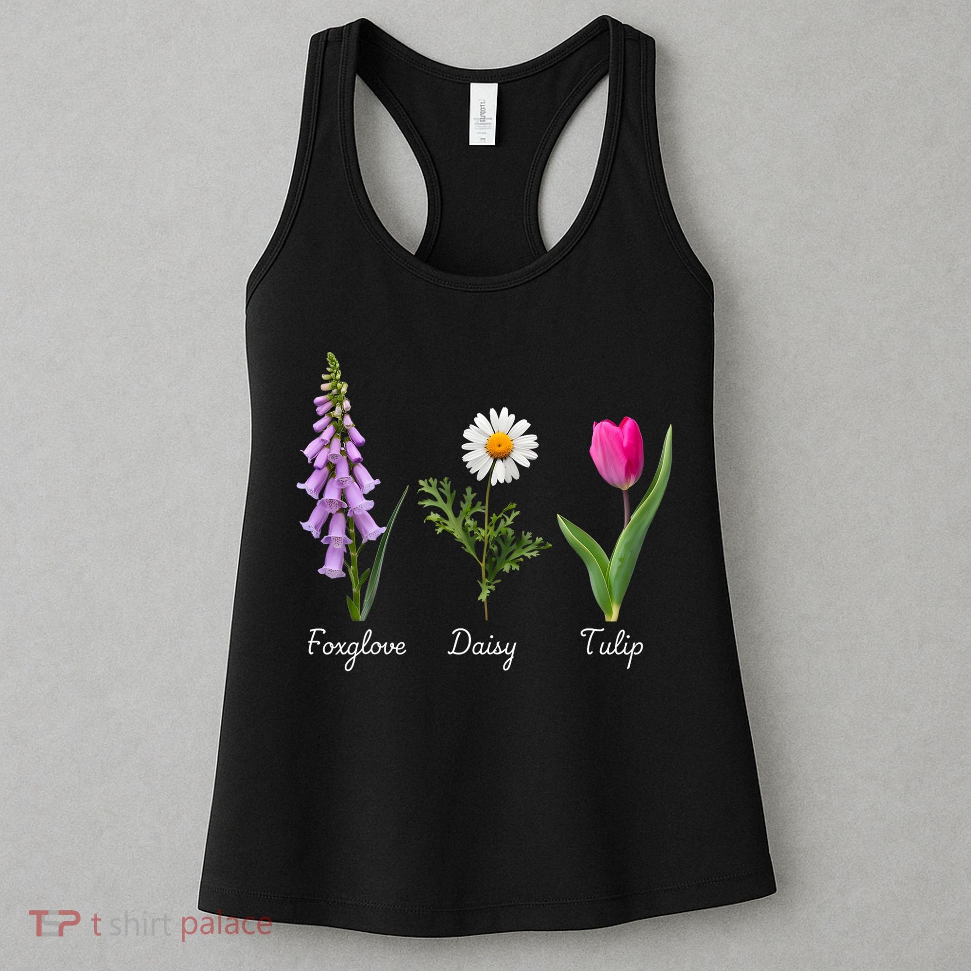 Foxglove Daisy Tulip Floral Women's Tank Top