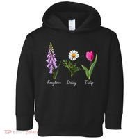 Foxglove Daisy Tulip Floral Toddler Hoodie thumb 0