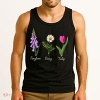 Foxglove Daisy Tulip Floral Tank Top thumb 3