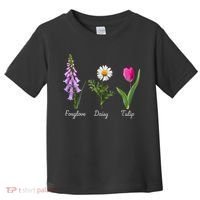 Foxglove Daisy Tulip Floral Toddler T-Shirt thumb 0