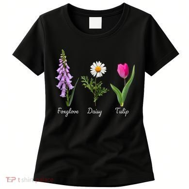 Foxglove Daisy Tulip Floral Women's T-Shirt