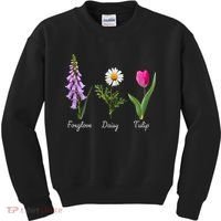 Foxglove Daisy Tulip Floral Kids Sweatshirt thumb 0