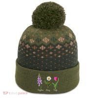 Foxglove Daisy Tulip Floral The Baniff Cuffed Pom Beanie thumb 0