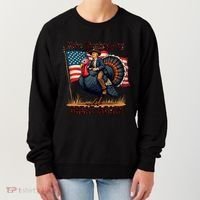Funny Donald Trump Make Thanksgiving Turkeys Great Again Gift Women's Sweatshirt thumb 0