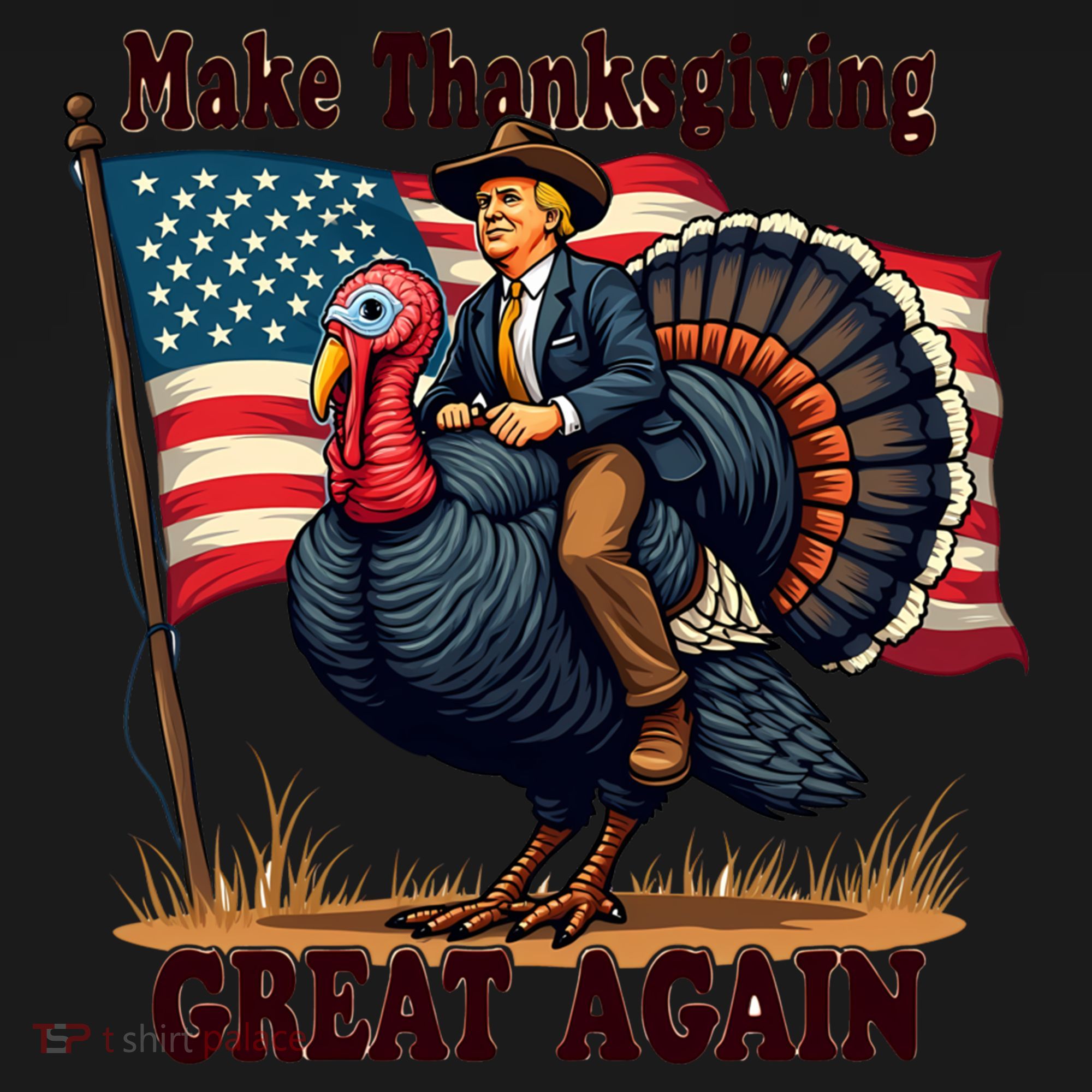 Funny Donald Trump Make Thanksgiving Turkeys Great Again Gift Women's Hoodie
