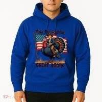 Funny Donald Trump Make Thanksgiving Turkeys Great Again Gift Hoodie thumb 2