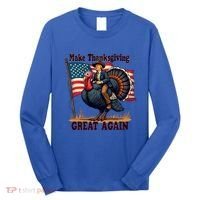 Funny Donald Trump Make Thanksgiving Turkeys Great Again Gift Long Sleeve Shirt thumb 0