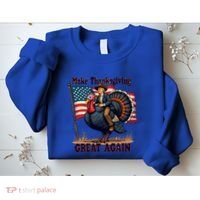 Funny Donald Trump Make Thanksgiving Turkeys Great Again Gift Sweatshirt thumb 2