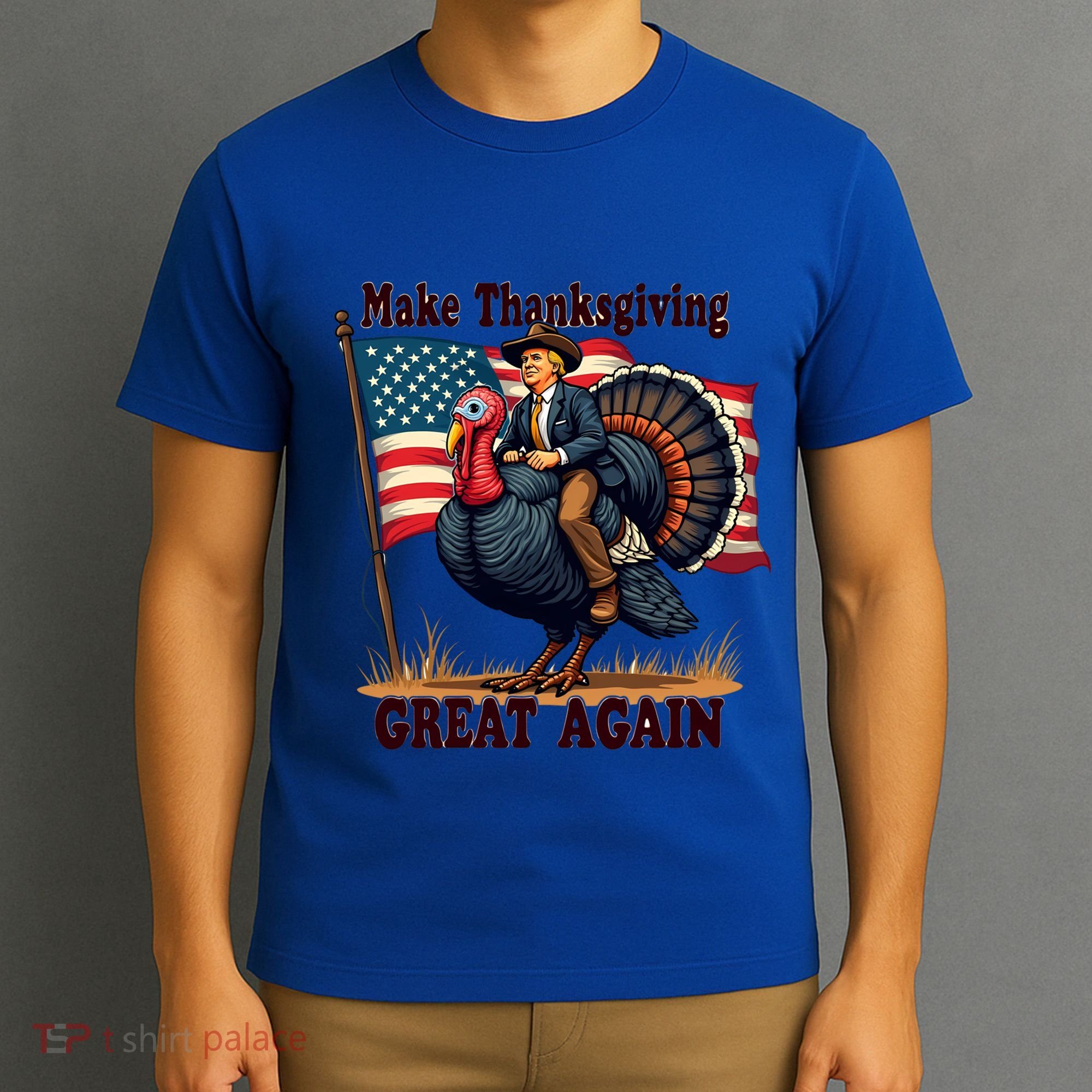 Funny Donald Trump Make Thanksgiving Turkeys Great Again Gift T-Shirt
