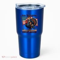 Funny Donald Trump Make Thanksgiving Turkeys Great Again Gift Tumbler thumb 0