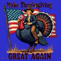 Funny Donald Trump Make Thanksgiving Turkeys Great Again Gift Mousepad thumb 1